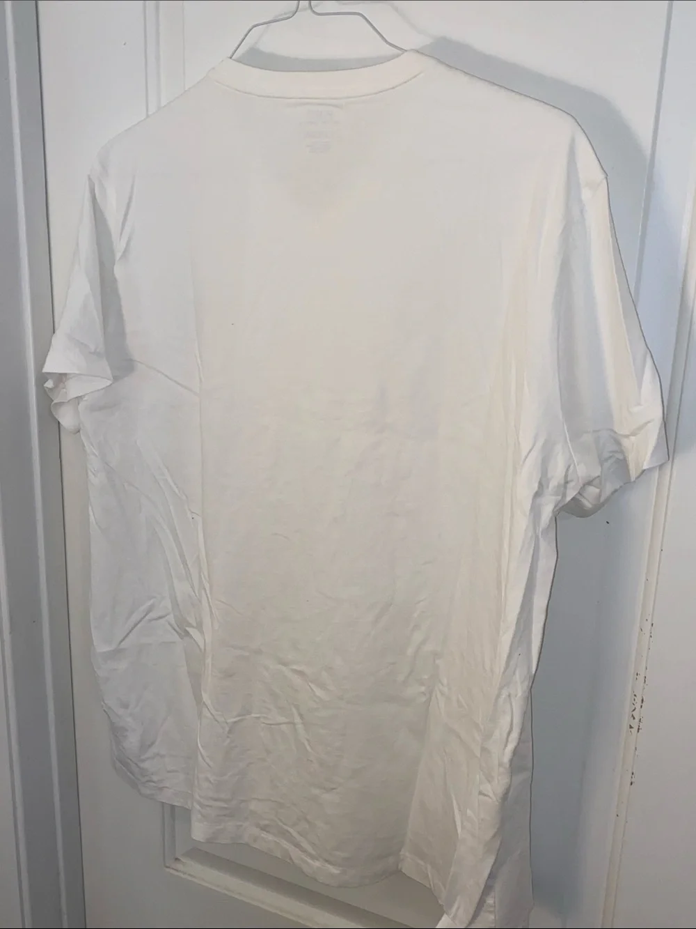 Polo by Ralph Lauren White V-Neck Tee with Navy Pony Size XL